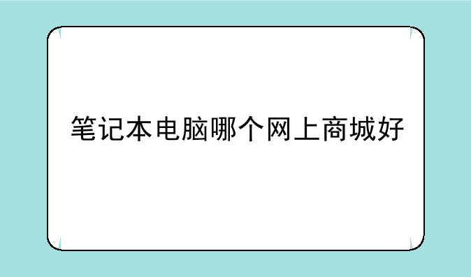 笔记本电脑哪个网上商城好