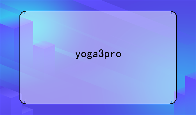 yoga3pro